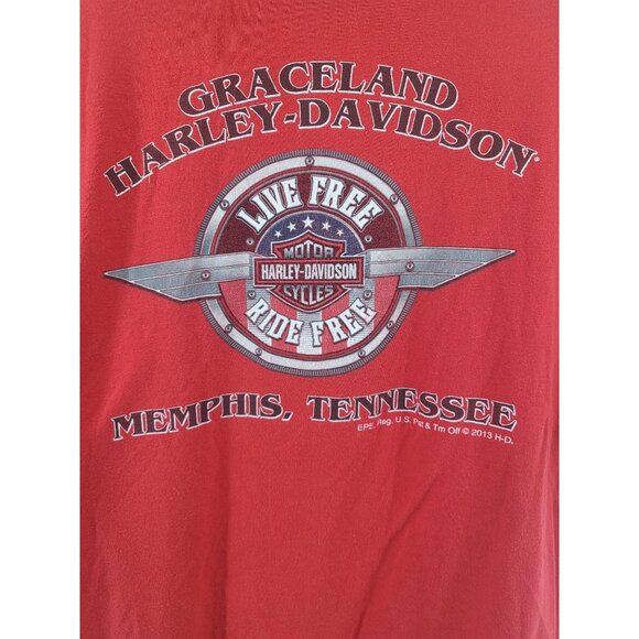 Harley-Davidson Genuine Motorcycles 1903 Red T-Shirt 2XL - Picture 6 of 6